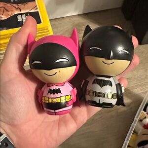 Funko Dorbz Batman Figures Black and Pink DC Comics Vinyl